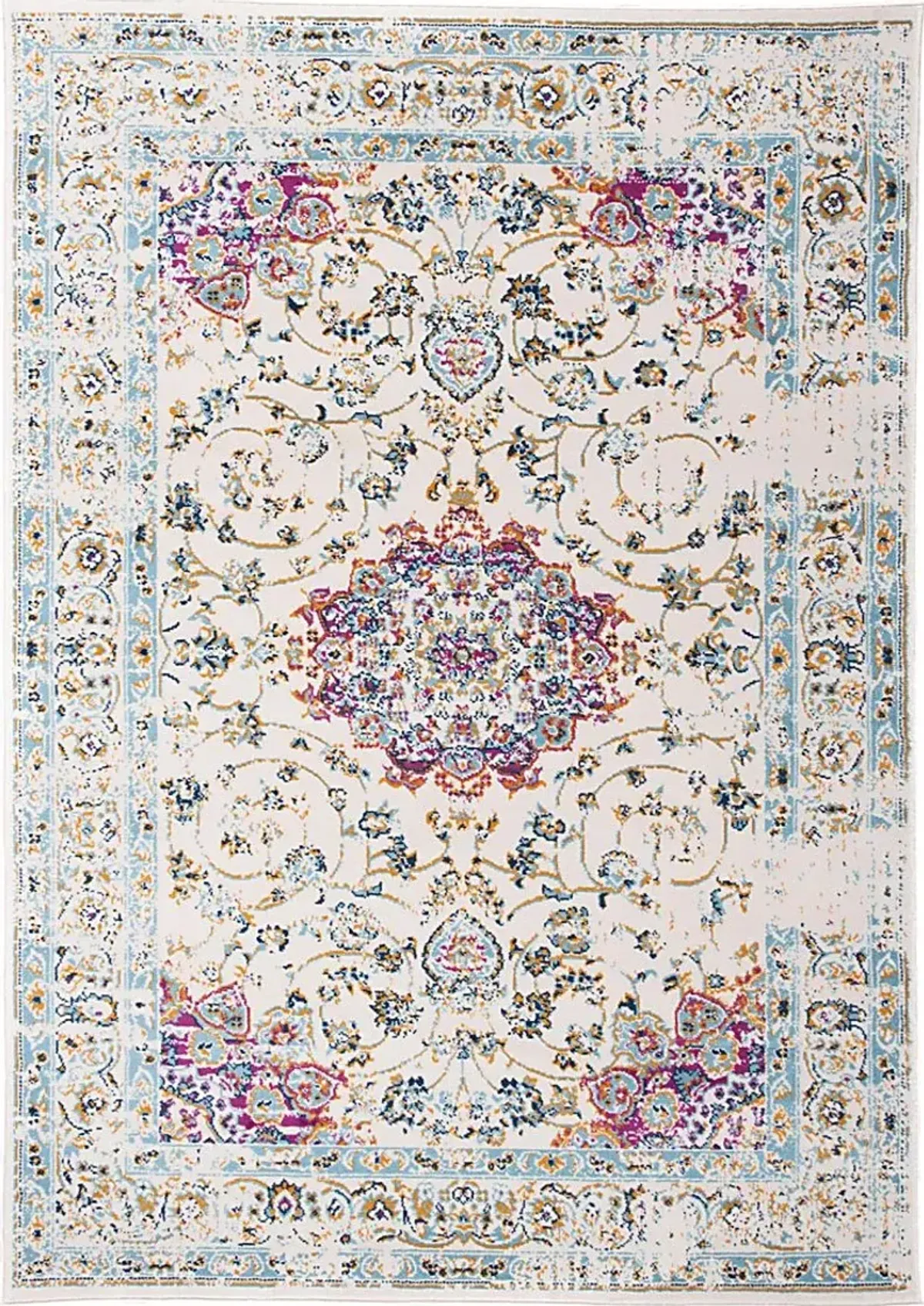 Advay Pink 5' x 7' Rug