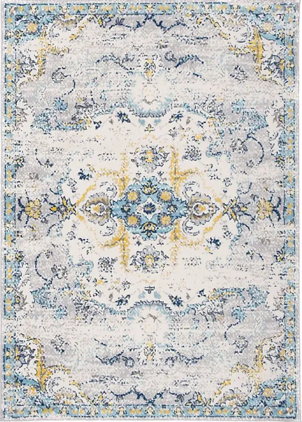 Jaimin Blue 5' x 7' Rug