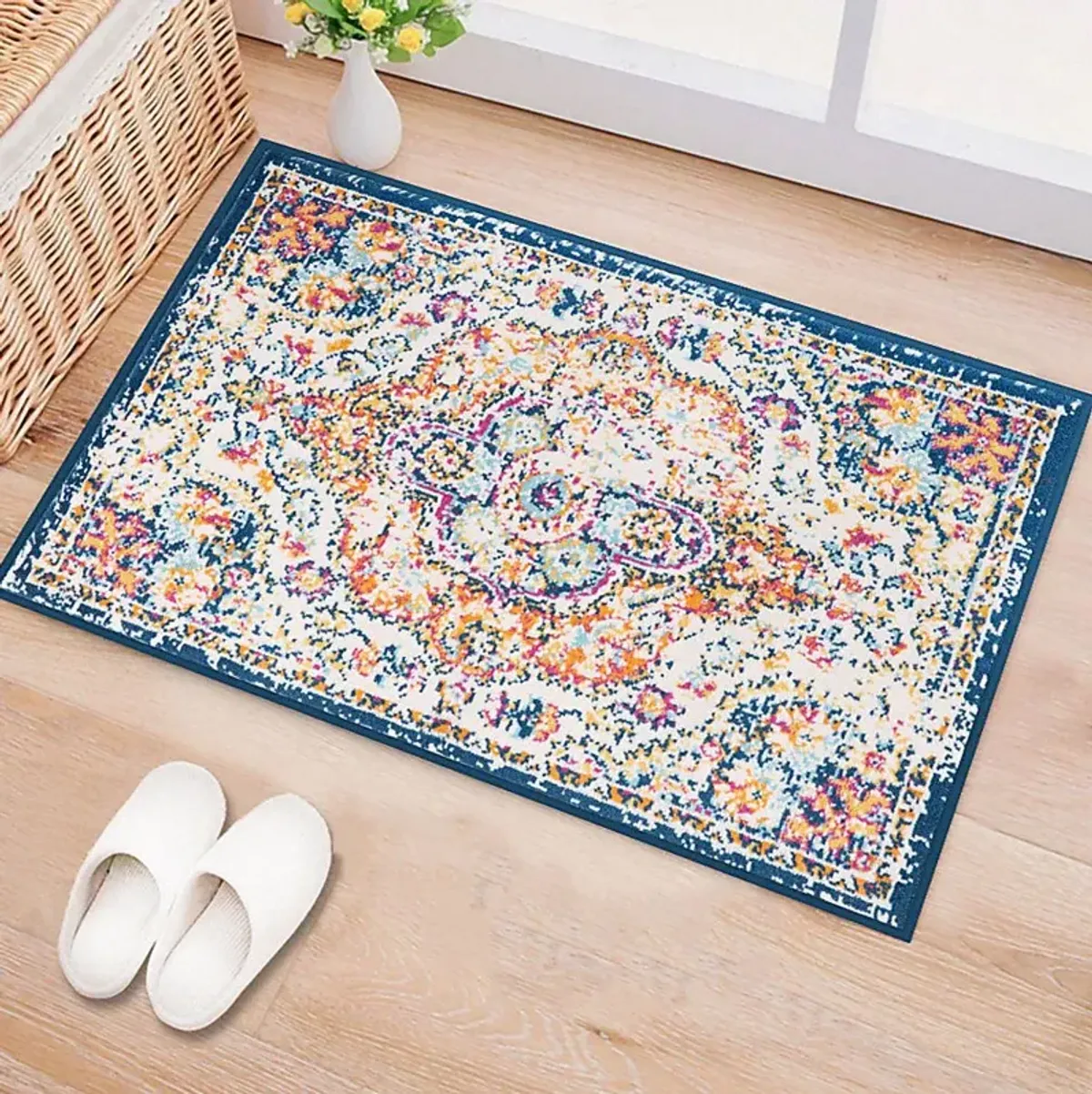 Jeman Blue 2' x 3' Rug