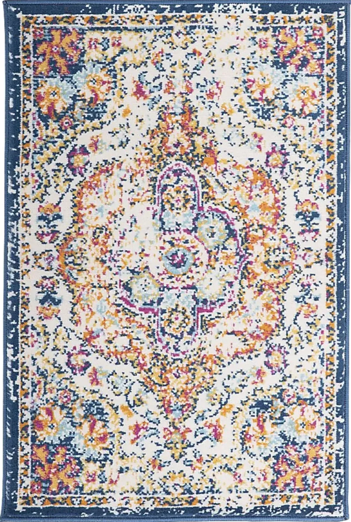 Jeman Blue 2' x 3' Rug