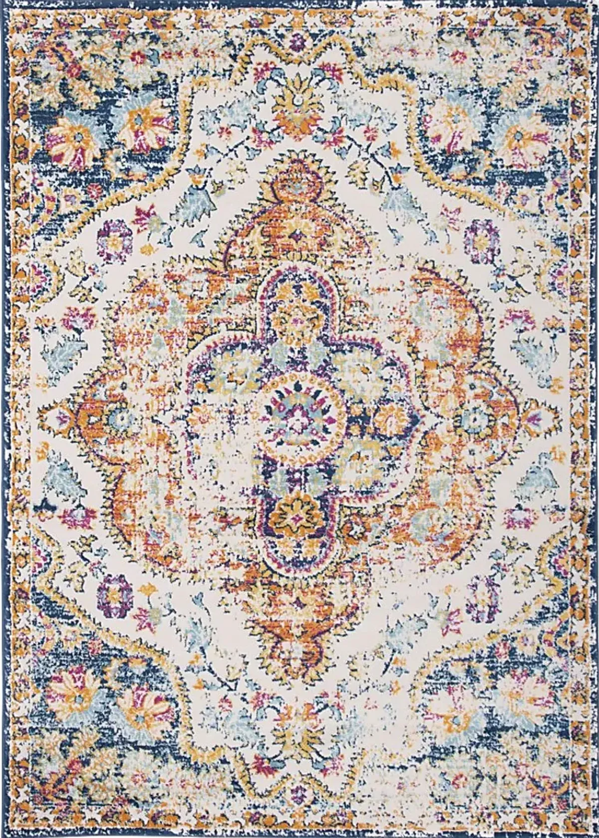 Jeman Blue 5' x 7' Rug