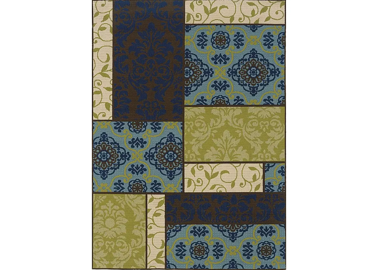 Segast Brown 6'7 x 9'6 Indoor/Outdoor Rug