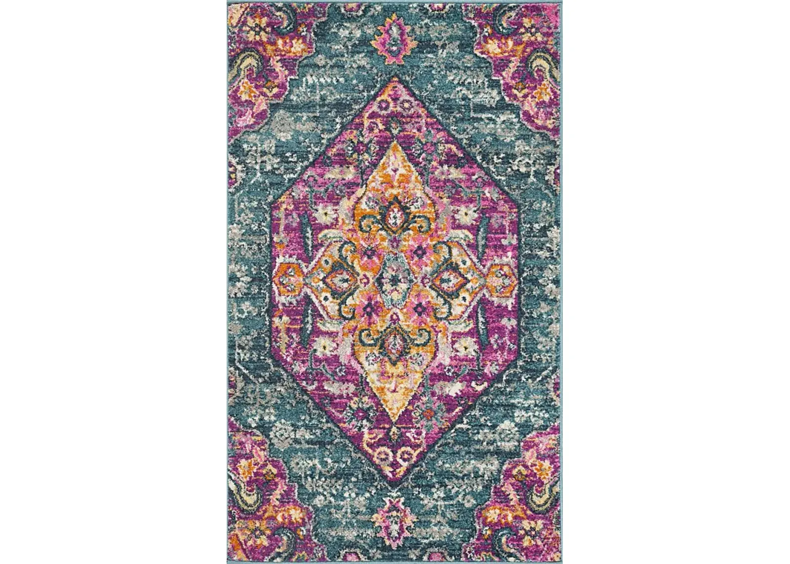 Leya Nights Blue 3' x 5' Rug