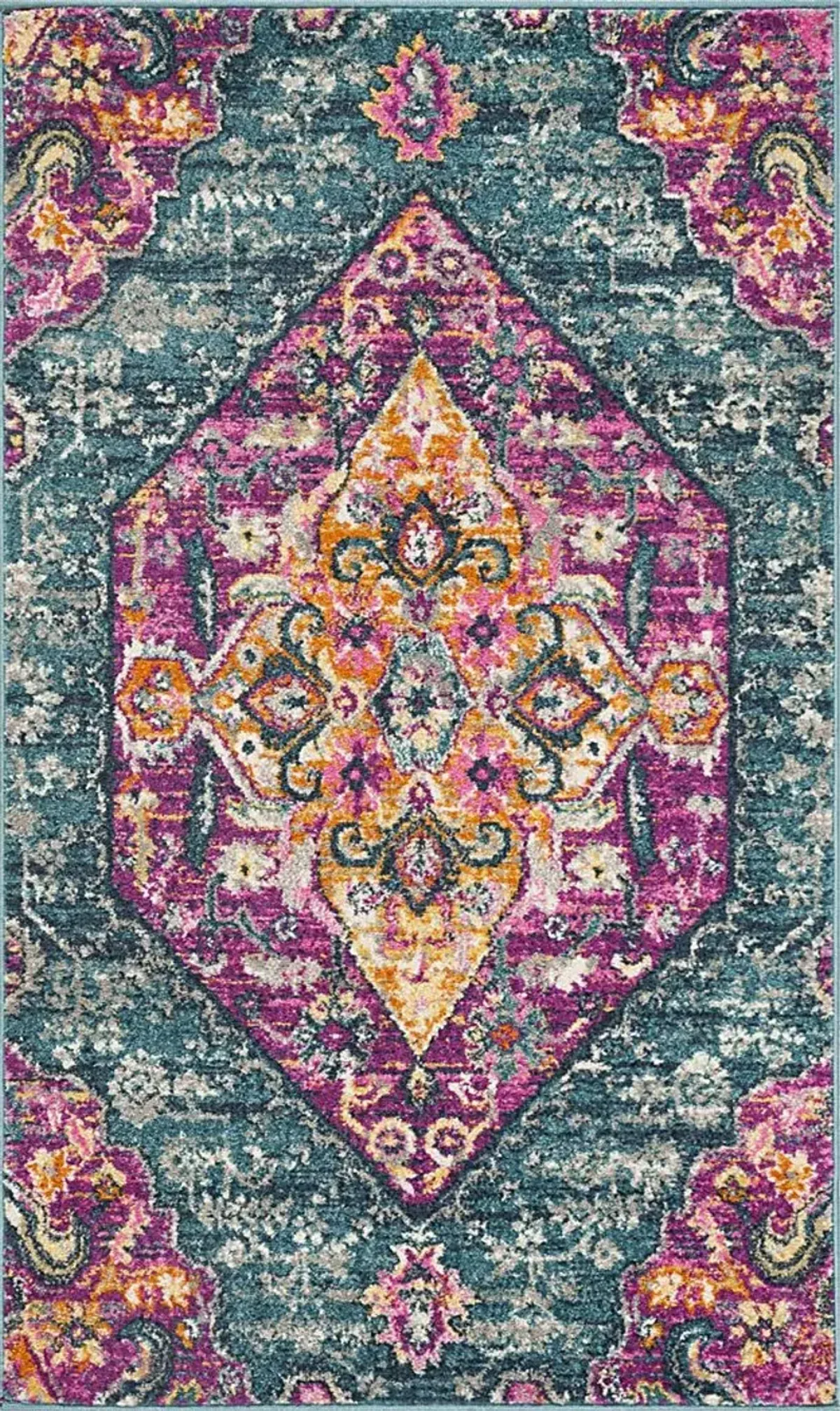 Leya Nights Blue 3' x 5' Rug