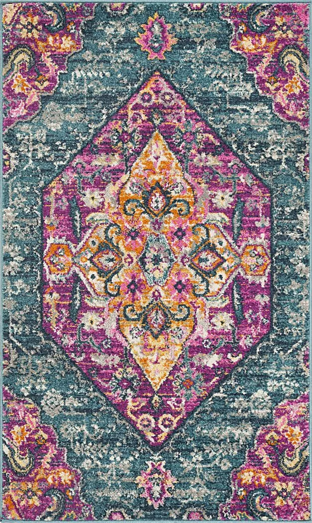 Leya Nights Blue 5'1 x 7'6 Rug