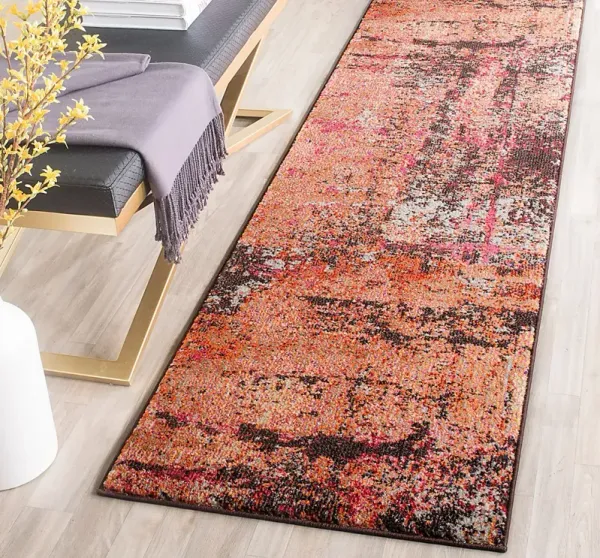 Renner Mill Orange 2'2 x 10' Runner Rug