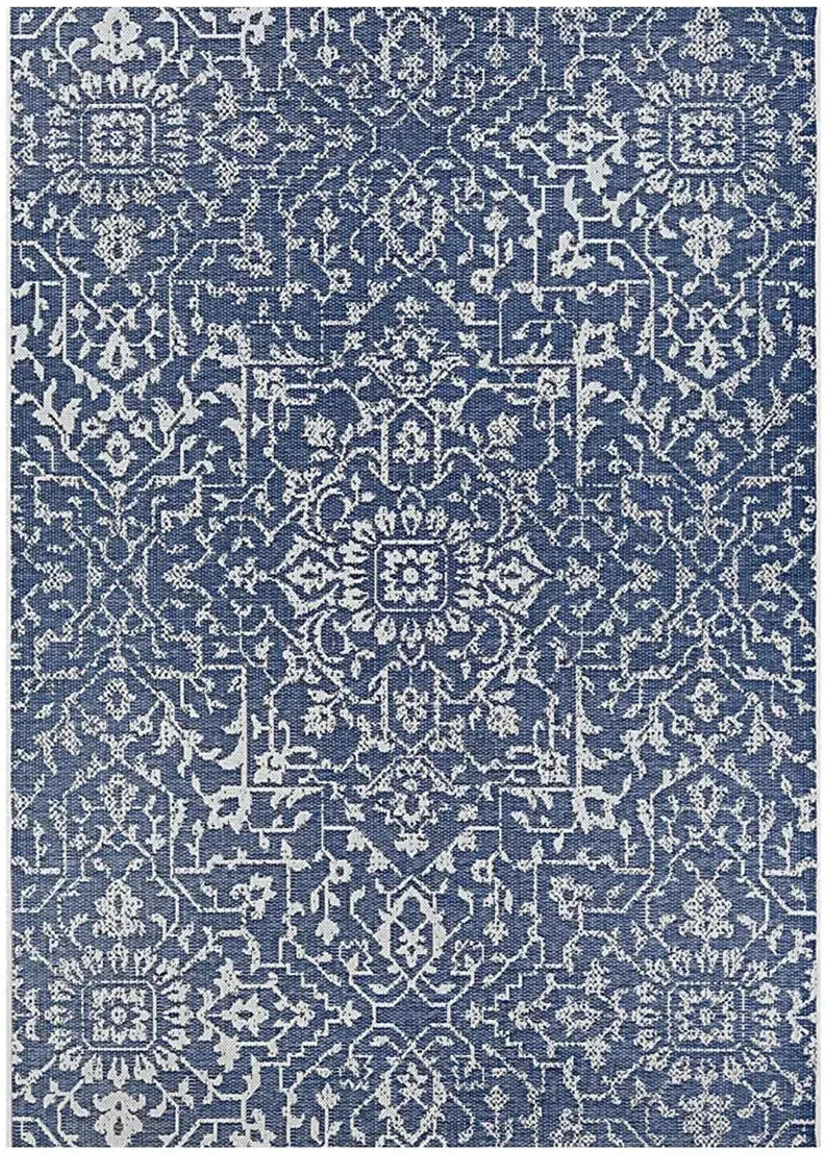 Dalmally Navy 7'6 x 10'9 Indoor/Outdoor Rug