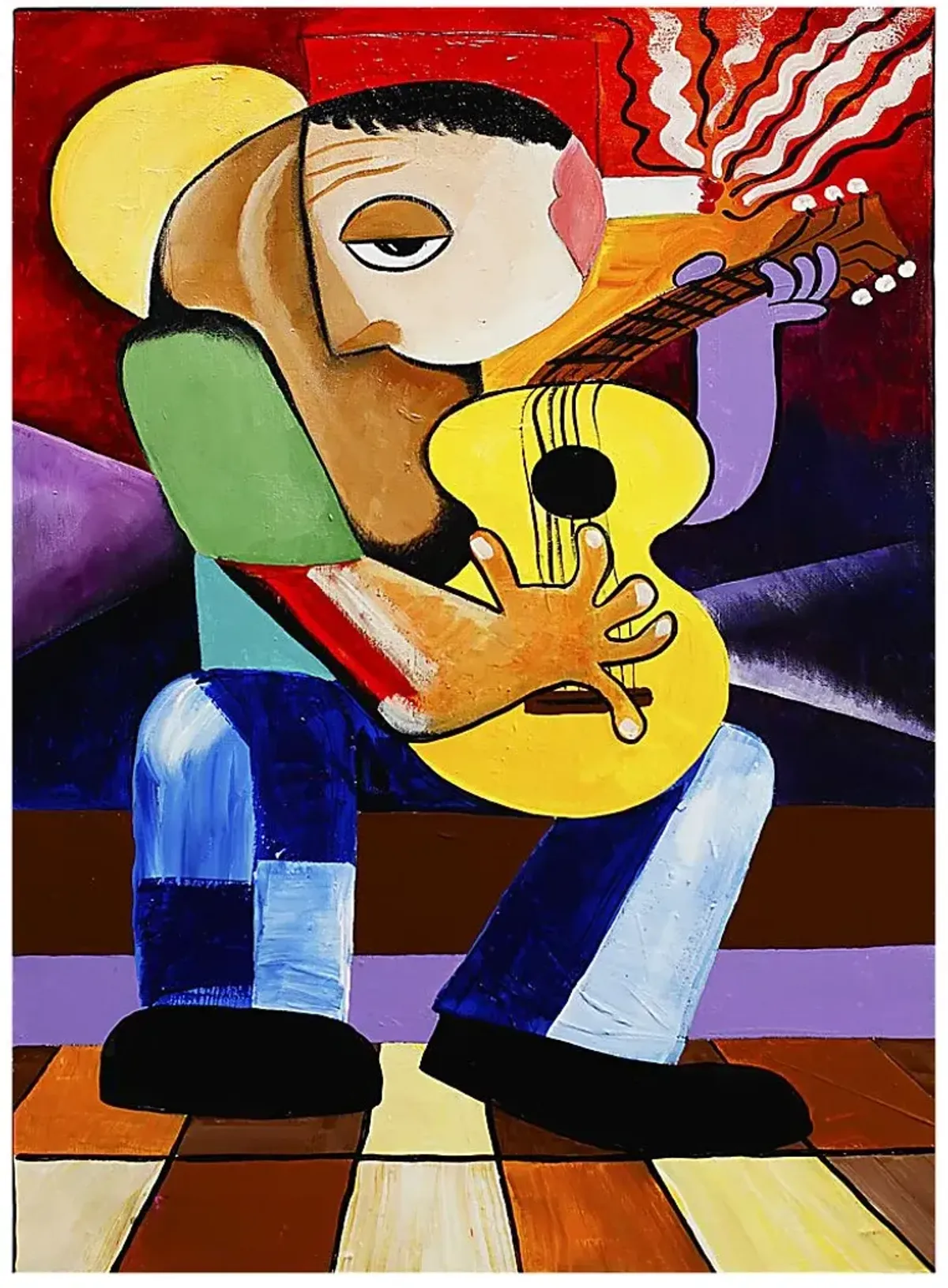 Yellow Guitar Artwork