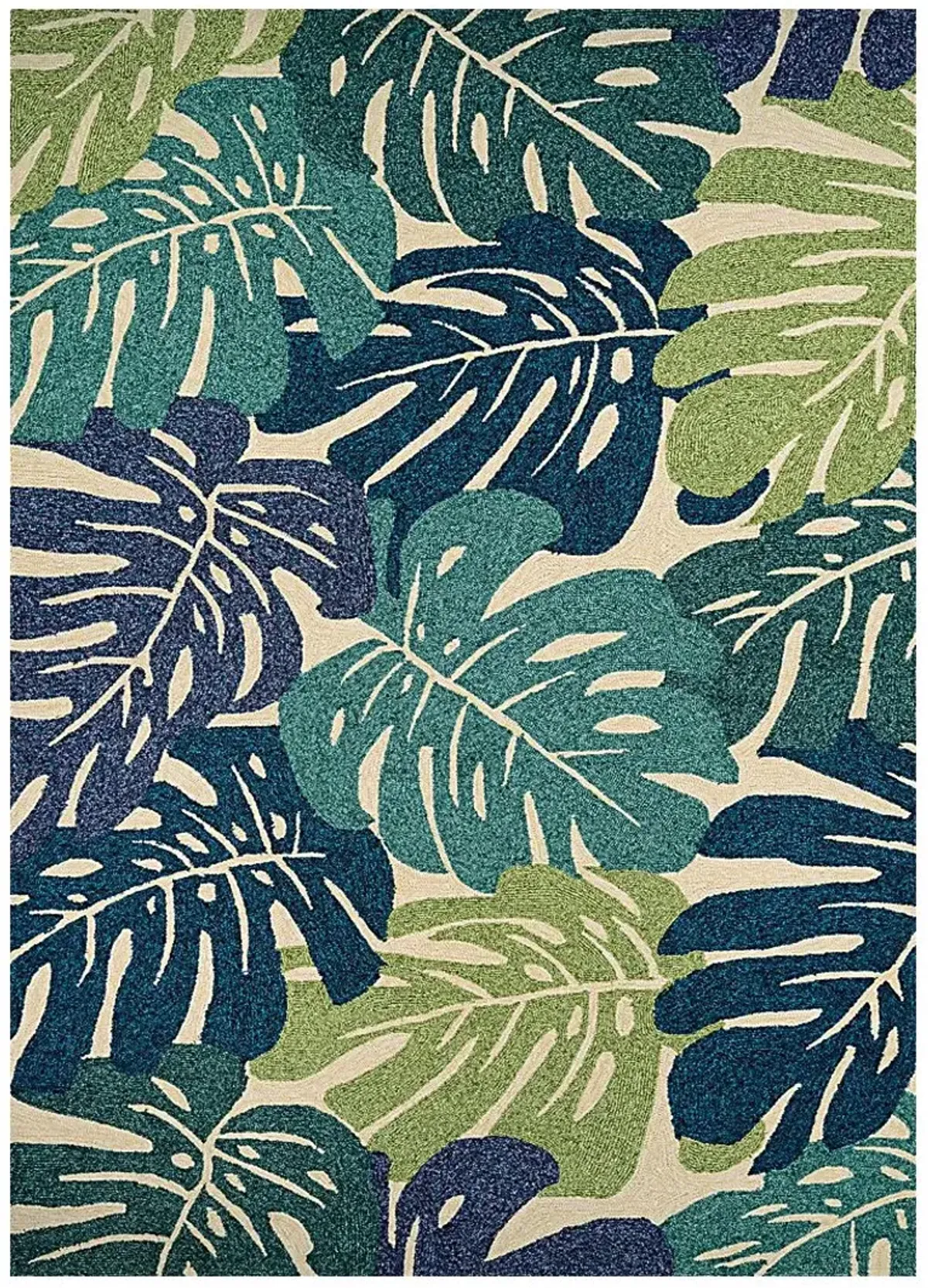 Waterside Wade Green 5'6 x 8' Indoor/Outdoor Rug