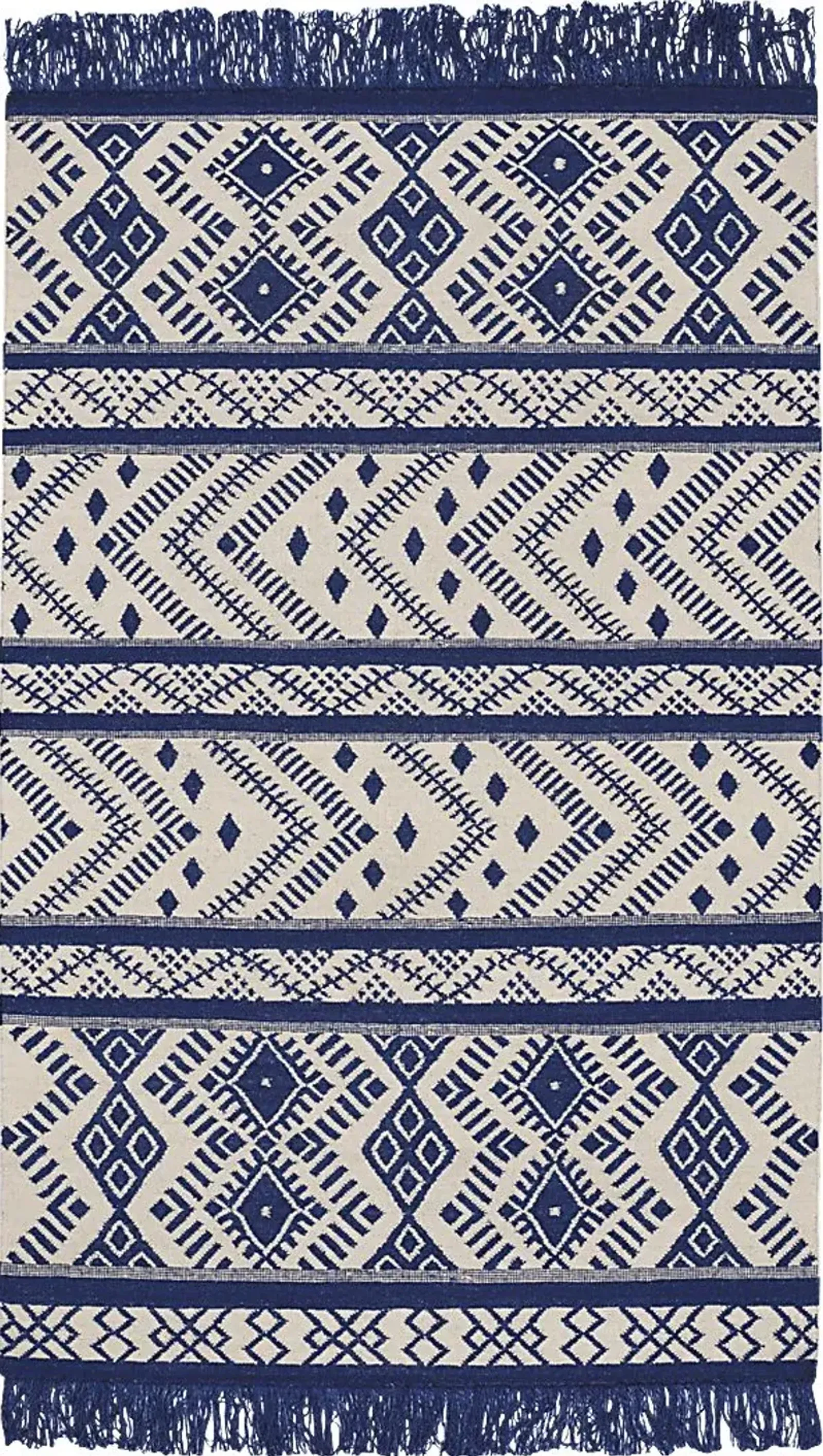 Kaloni Blue 5' x 8' Rug