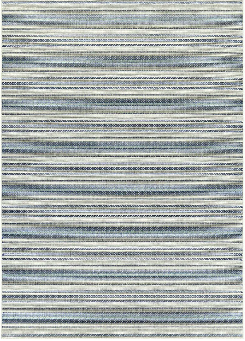 Zentro Ivory 5'3 x 7'6 Indoor/Outdoor Rug