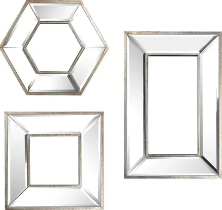 Lynah Silver Mirrors Set of 3