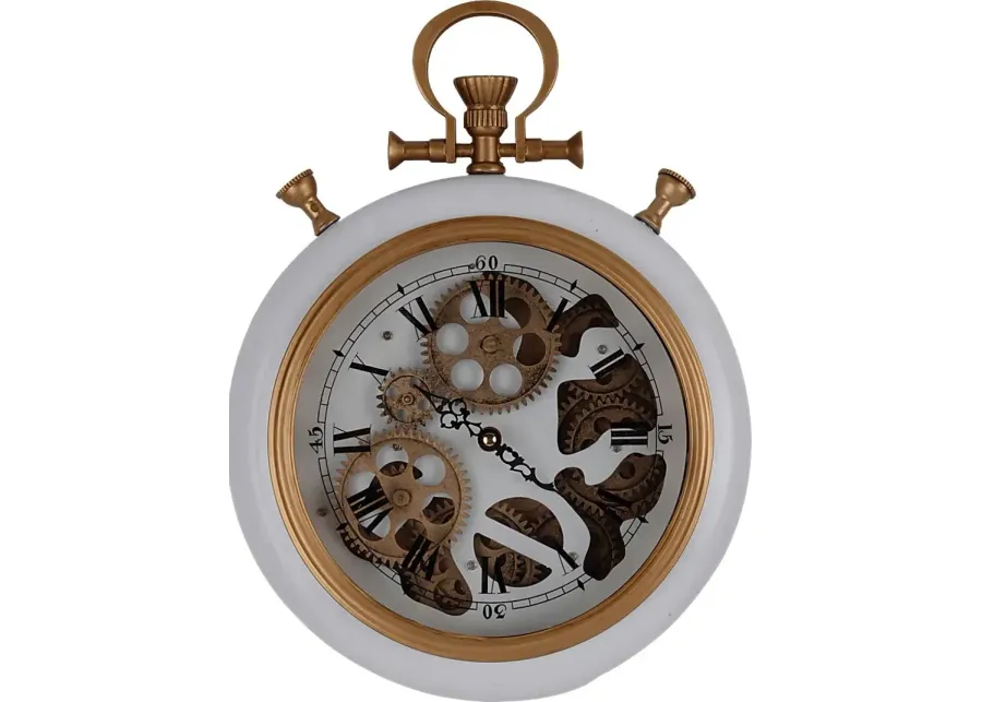 Justamere White Clock