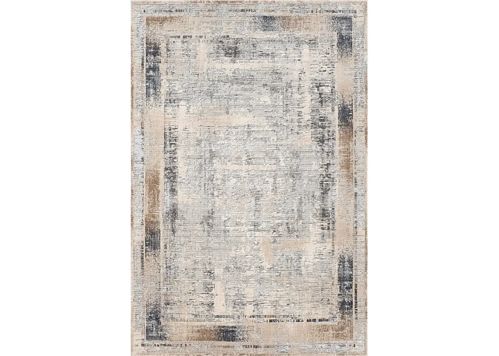 Ediline Ivory 5'3 x 7'3 Rug