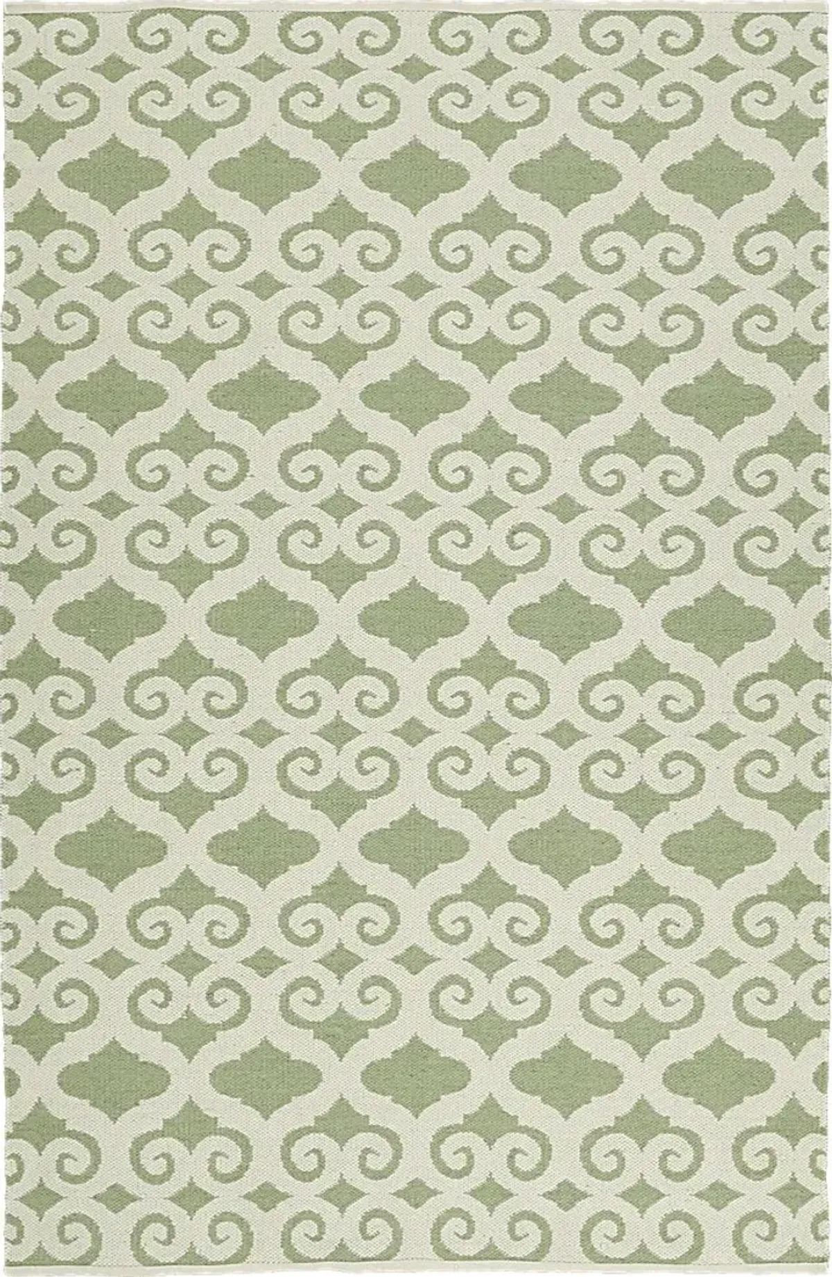 Kaholo Green 5' x 7'6 Indoor/Outdoor Rug