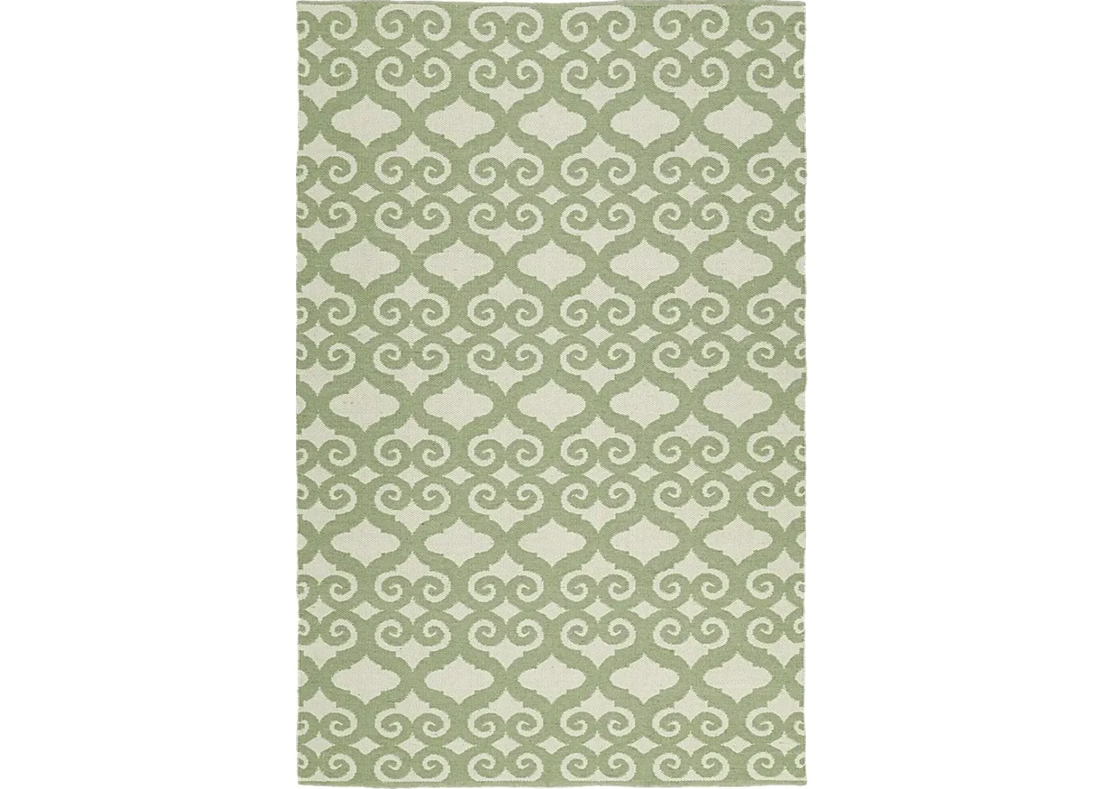 Kaholo Green 5' x 7'6 Indoor/Outdoor Rug