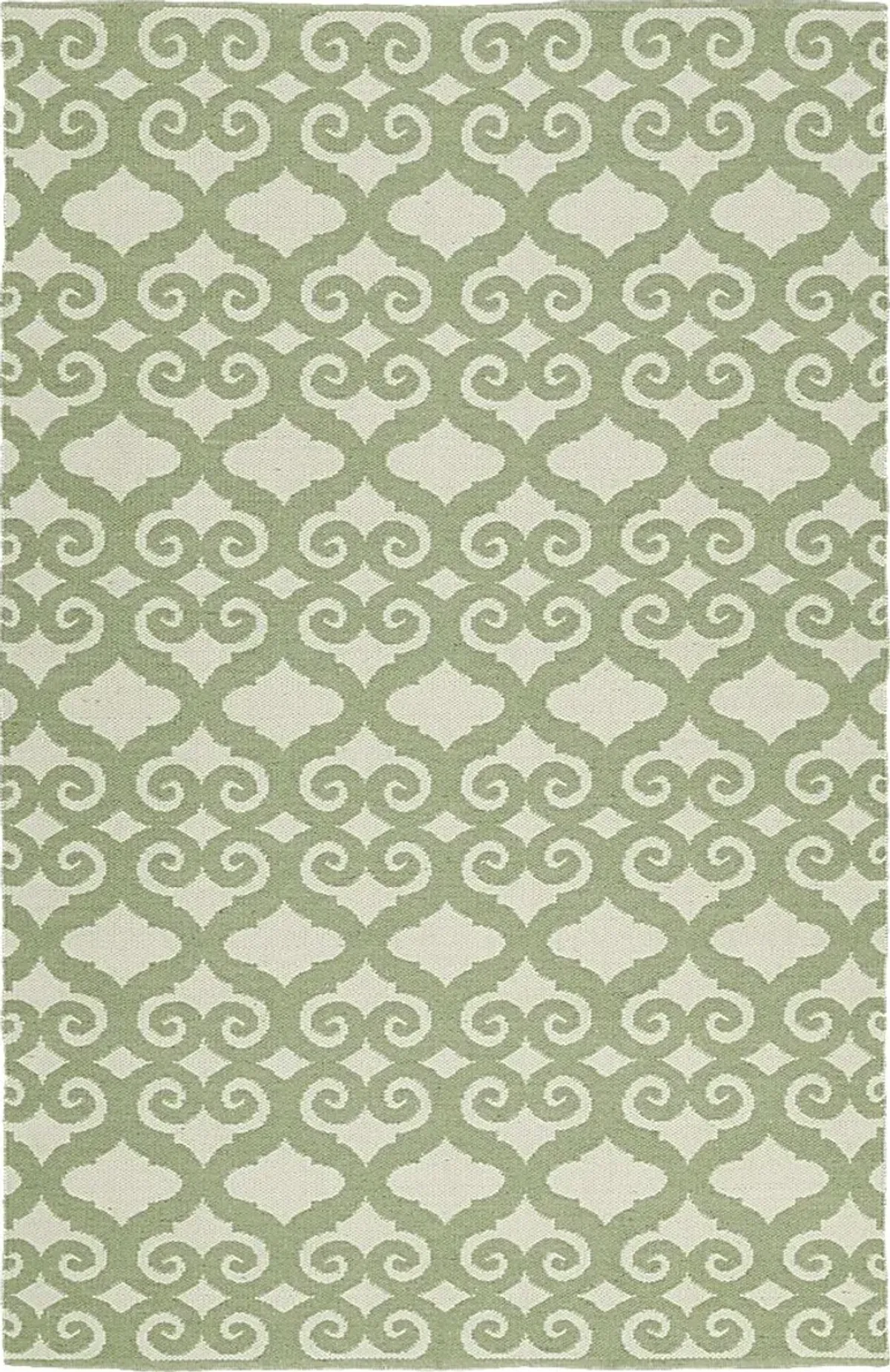 Kaholo Green 5' x 7'6 Indoor/Outdoor Rug