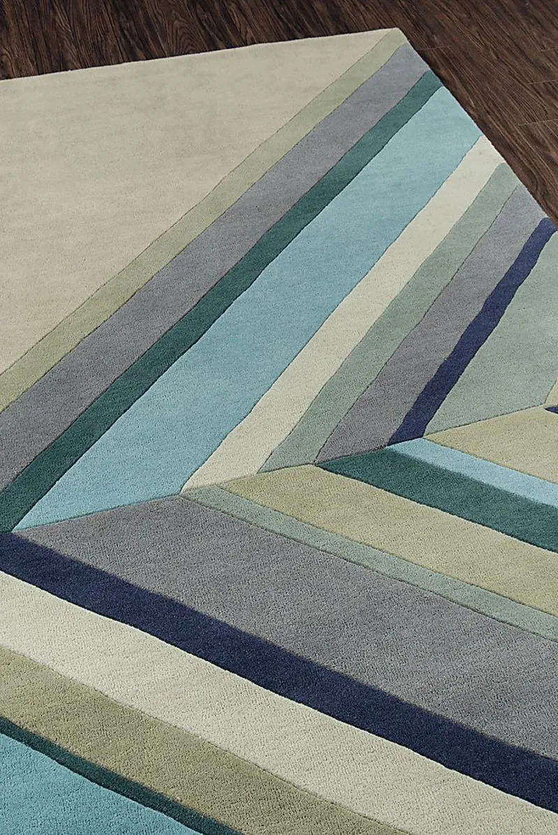 Sandhurst Blue 3'6 x 5'6 Rug