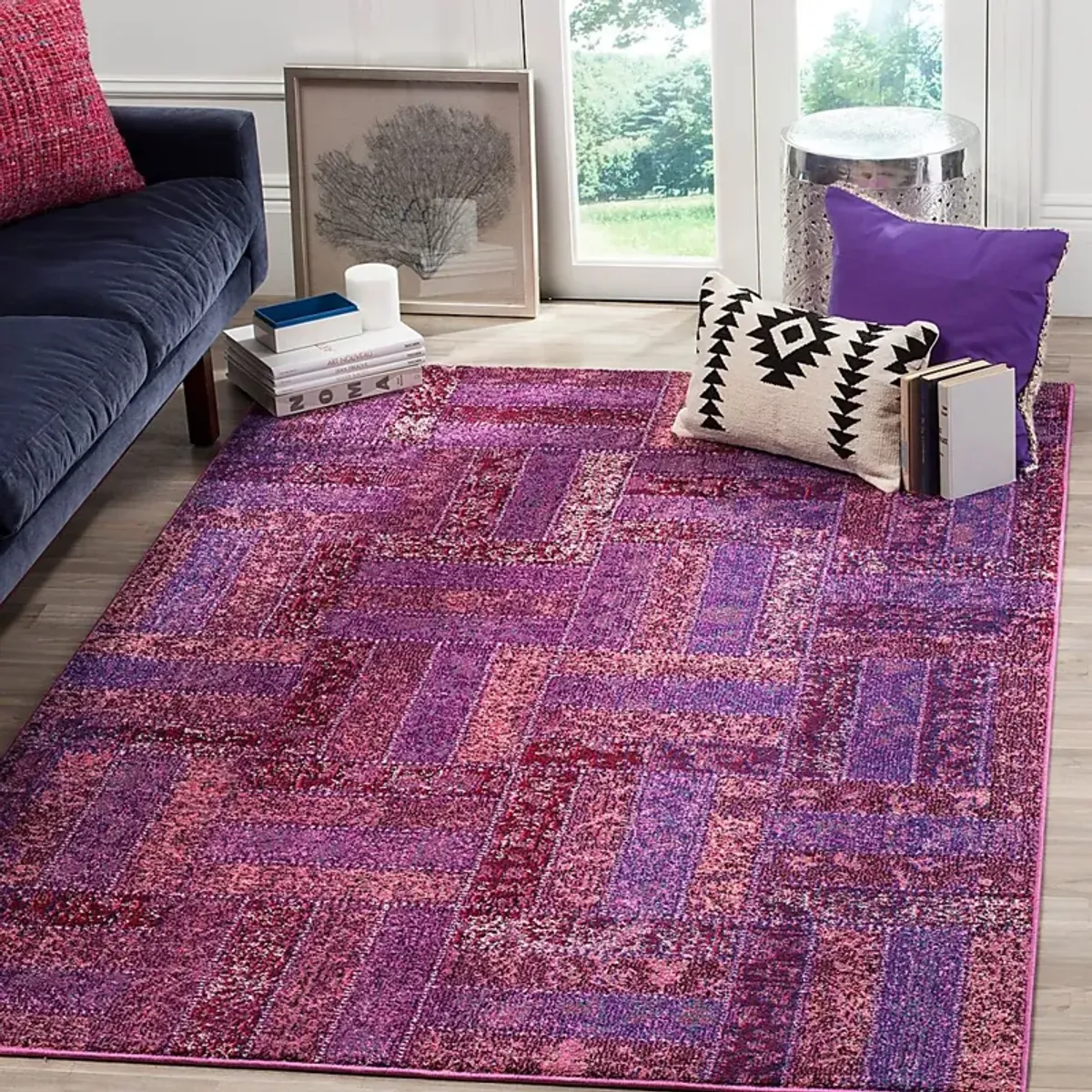 Forada Purple 5'1 x 7'7 Rug