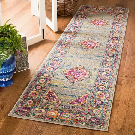 Lowell Point Gray 2'3 x 6' Rug
