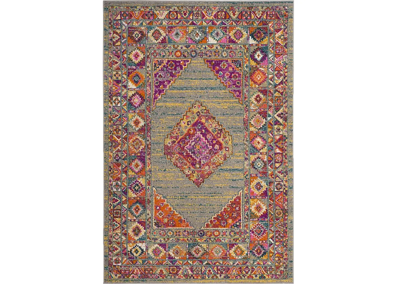 Lowell Point Gray 5'1 x 7'6 Rug