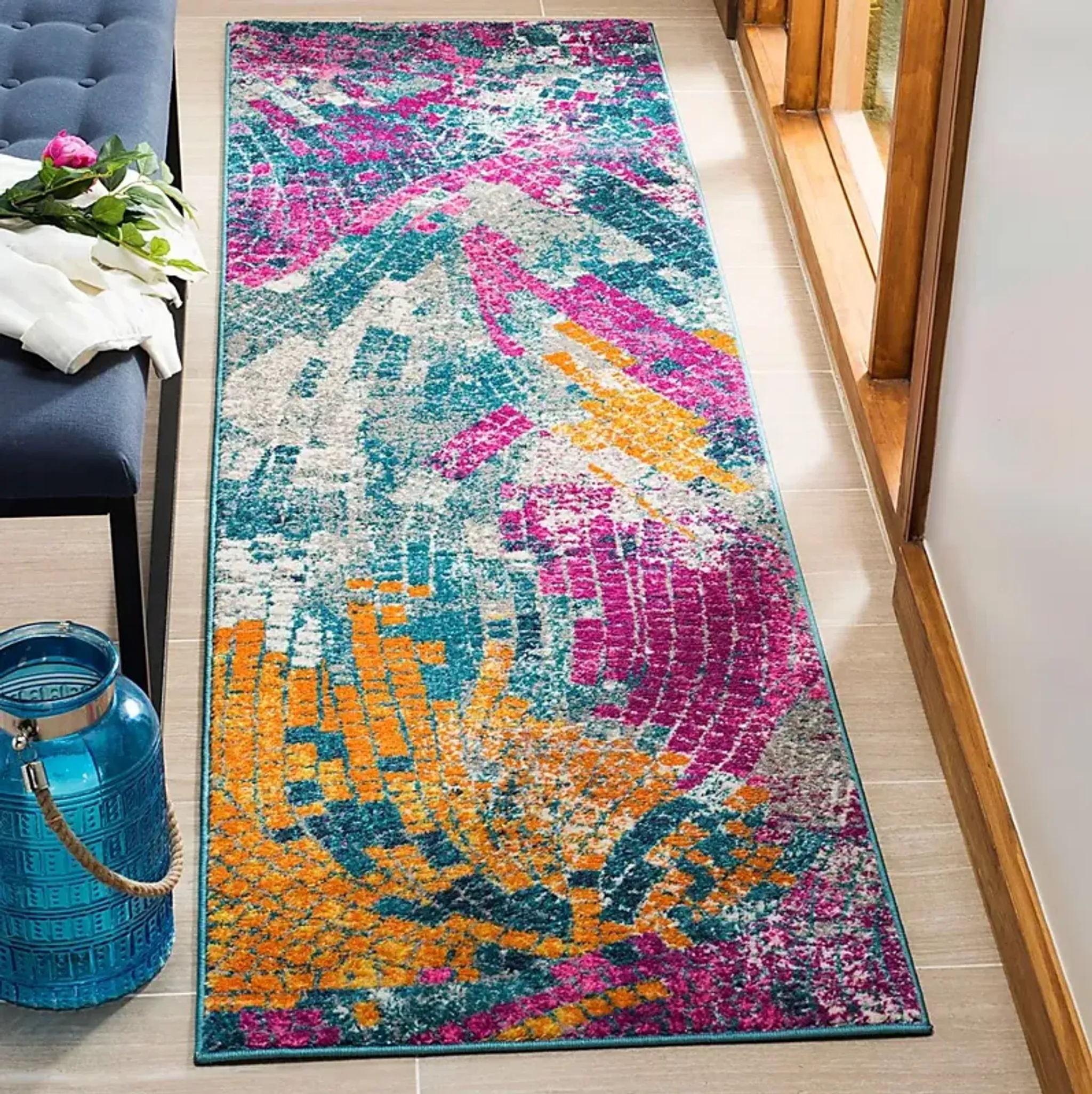 Myers Landing Blue 23 X 8 Runner Rug Rooms To Go | Furniture.com