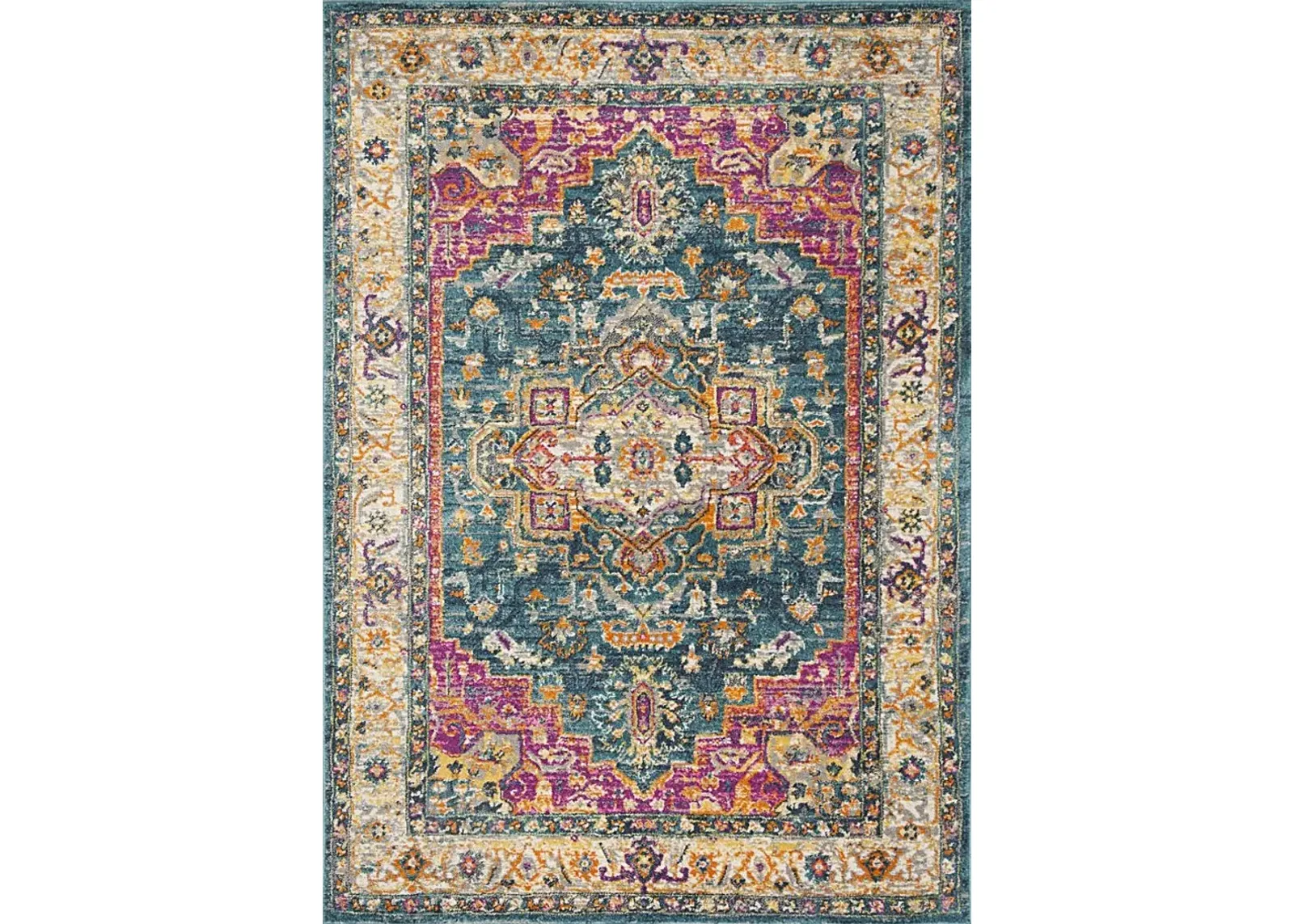 Fairview Spring Blue 5'1 x 7'6 Rug