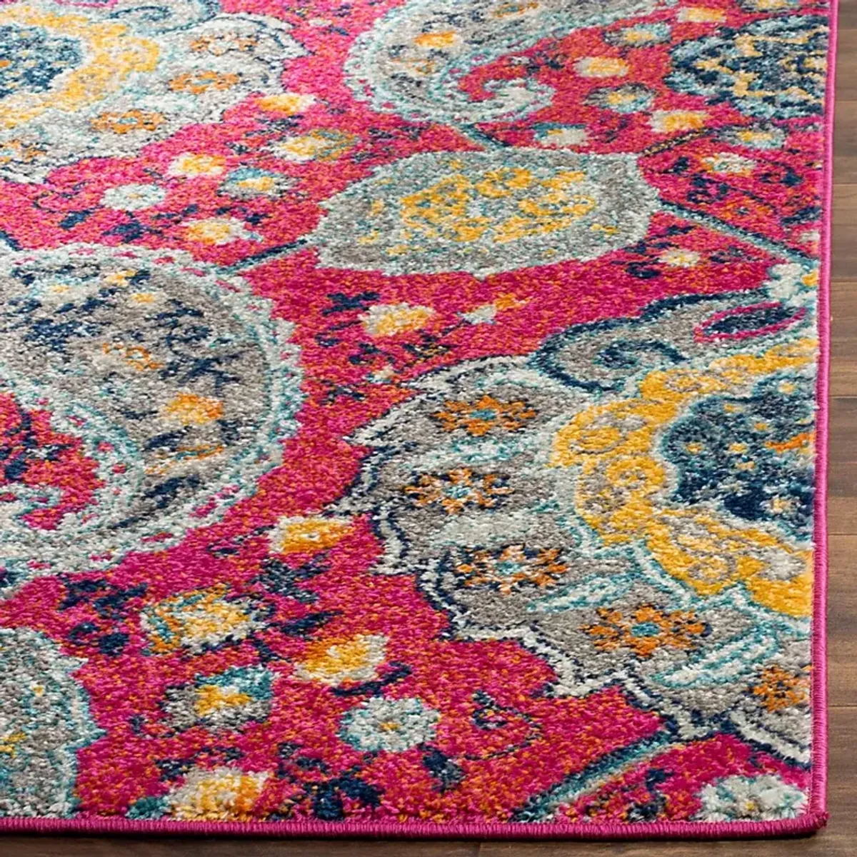 Chancey Park Fuchsia 2'3 x 8' Runner Rug