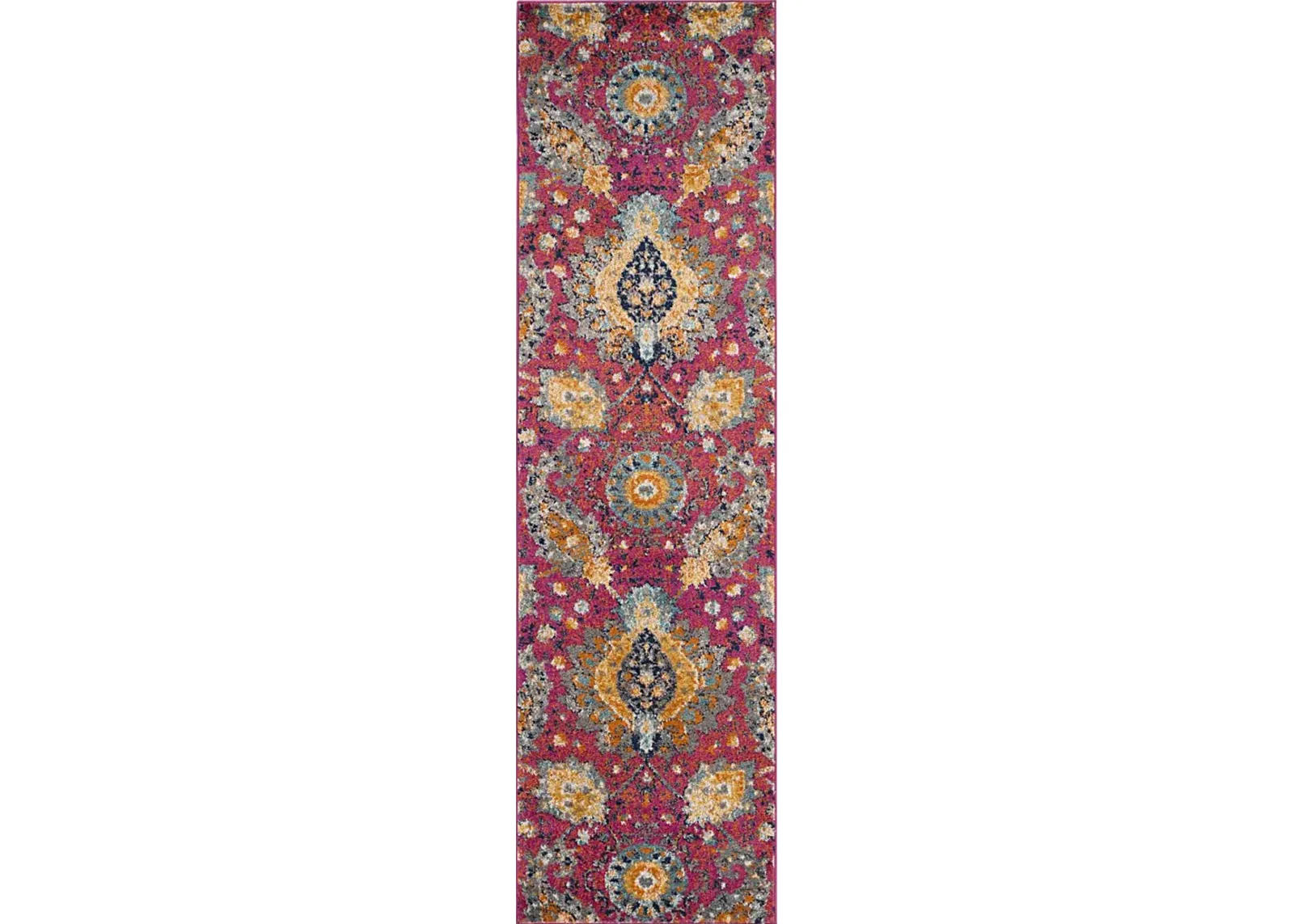 Chancey Park Fuchsia 2'3 x 8' Runner Rug