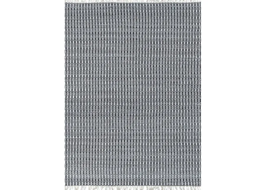 Malani Black 5' x 8' Indoor/Outdoor Rug