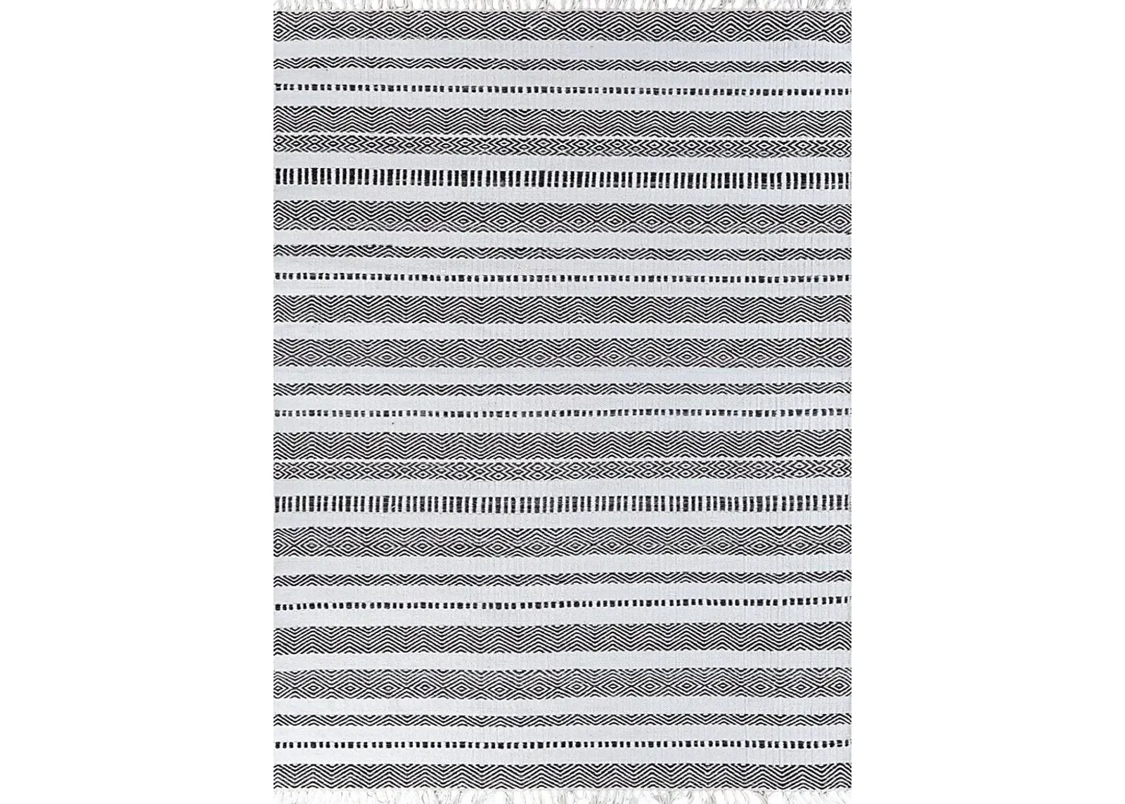 Kendria Black 5' x 8' Indoor/Outdoor Rug