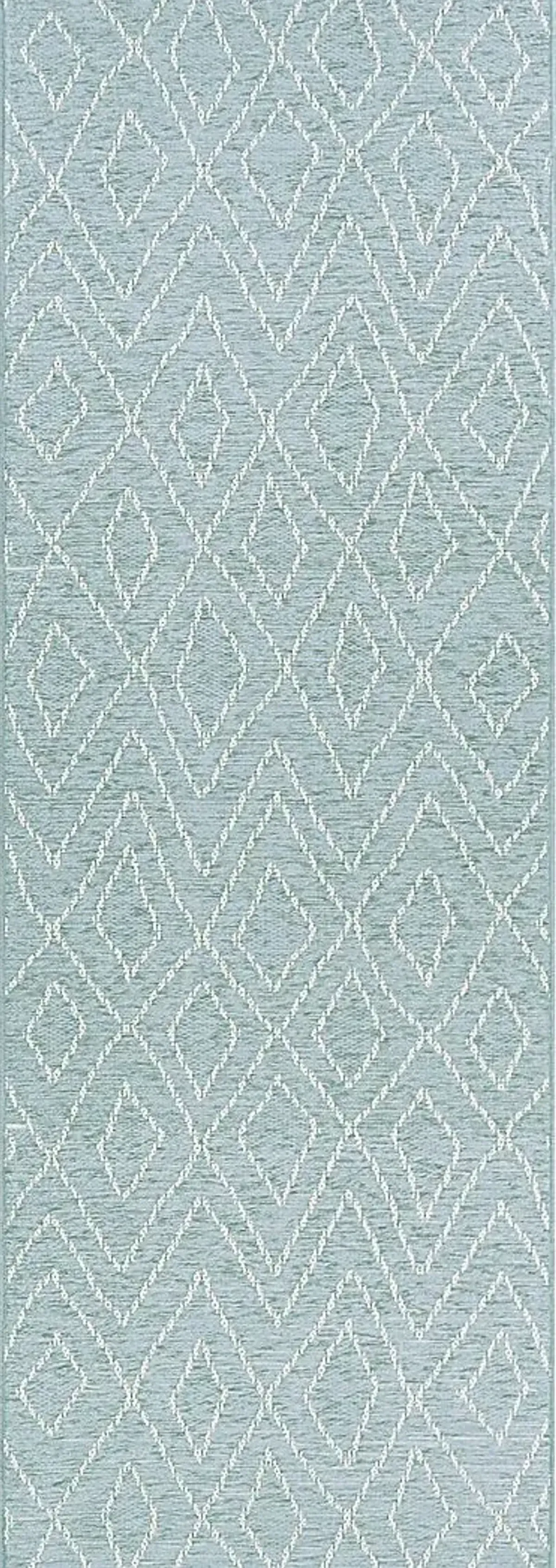 Wynchell Teal 2'6 x 7'6 Runner Indoor/Outdoor Rug