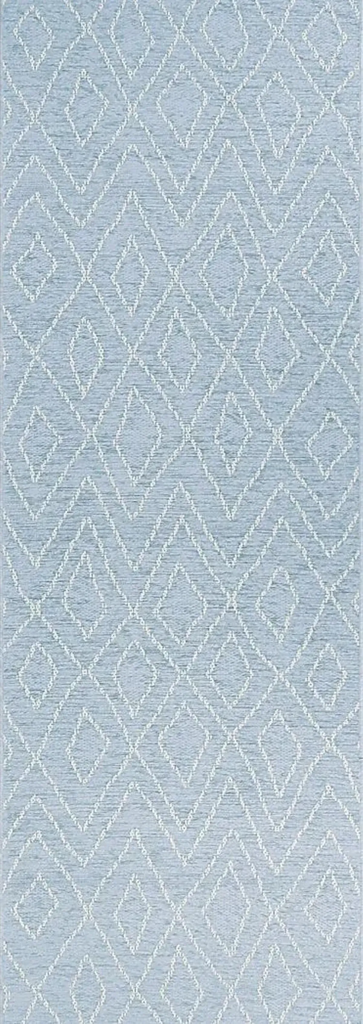 Wynchell Blue 2'6 x 7'6 Runner Indoor/Outdoor Rug