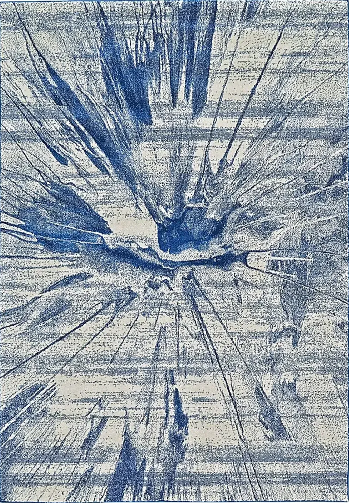 Burst Blue 5' x 8' Rug