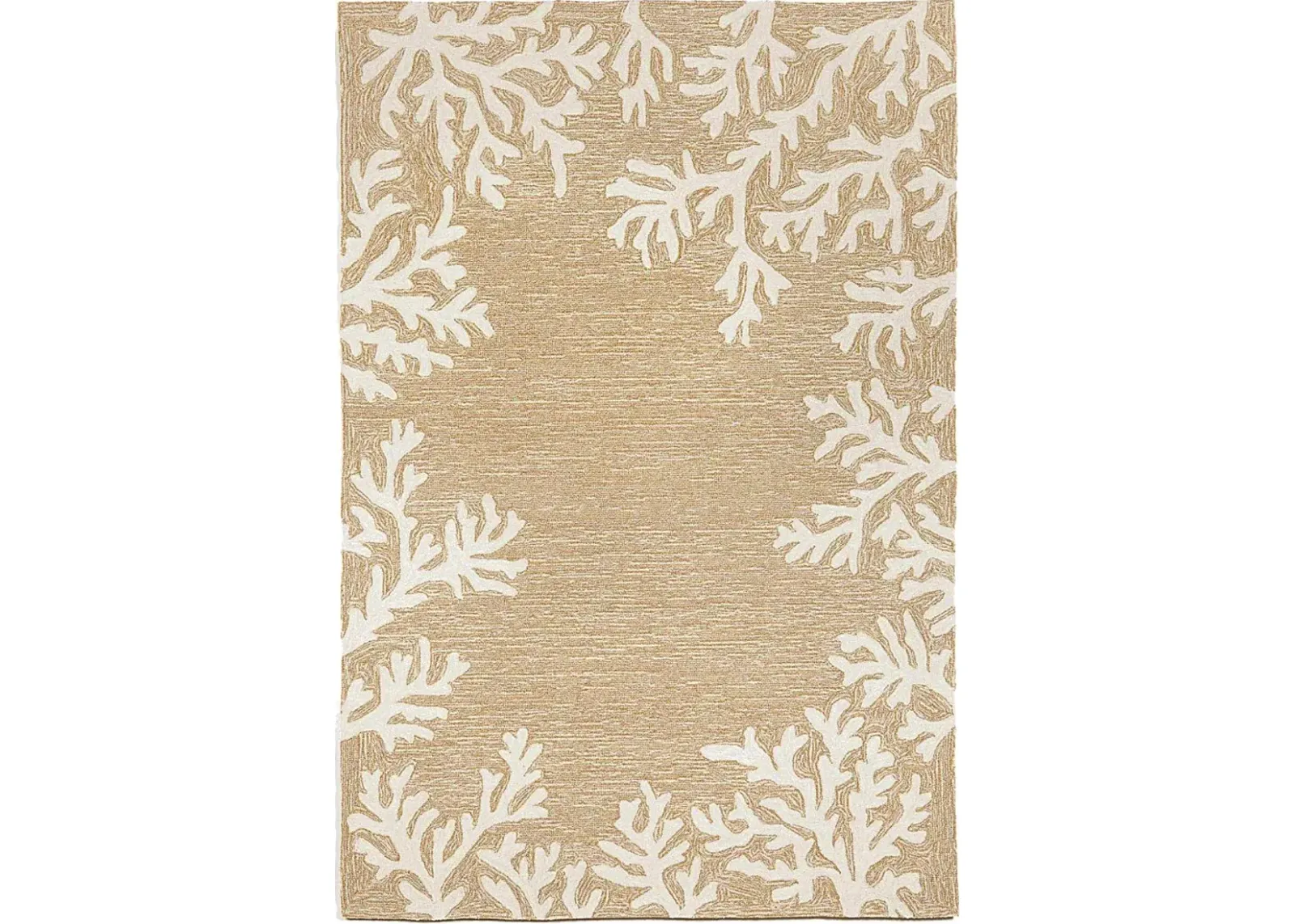 Ocean Flower Taupe 7'6 x 9'6 Indoor/Outdoor Rug