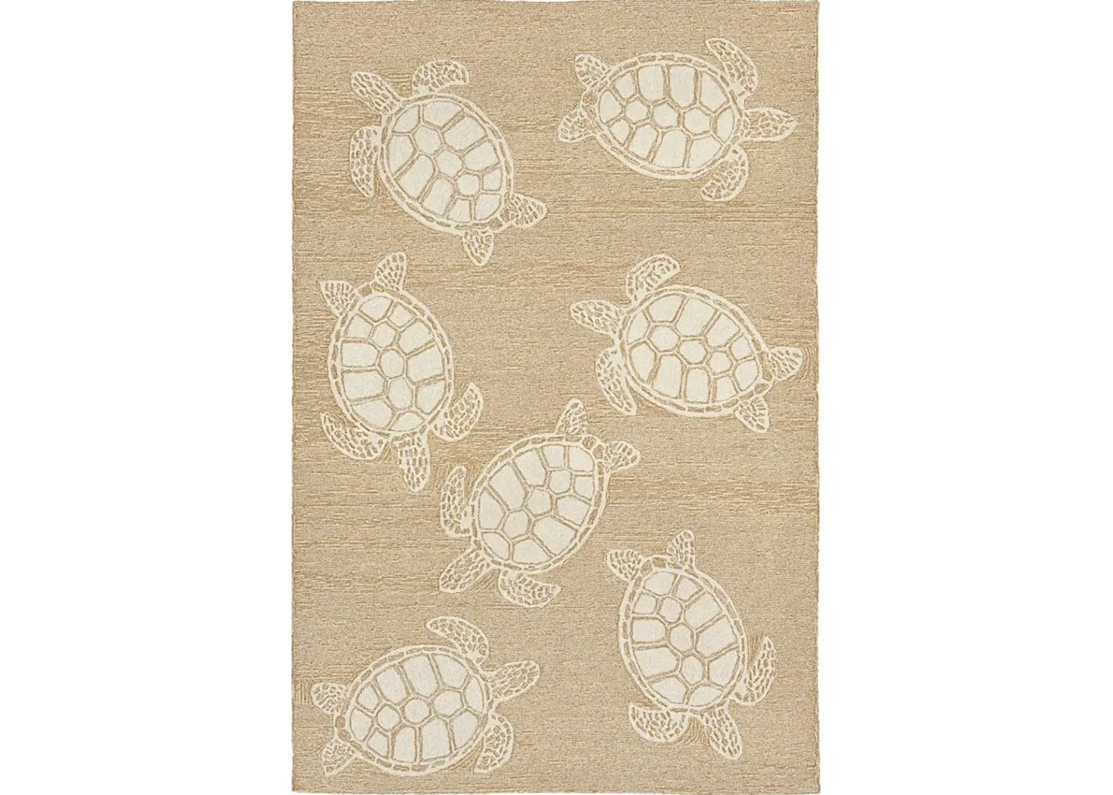 Sea Creature Taupe 7'6 x 9'6 Indoor/Outdoor Rug