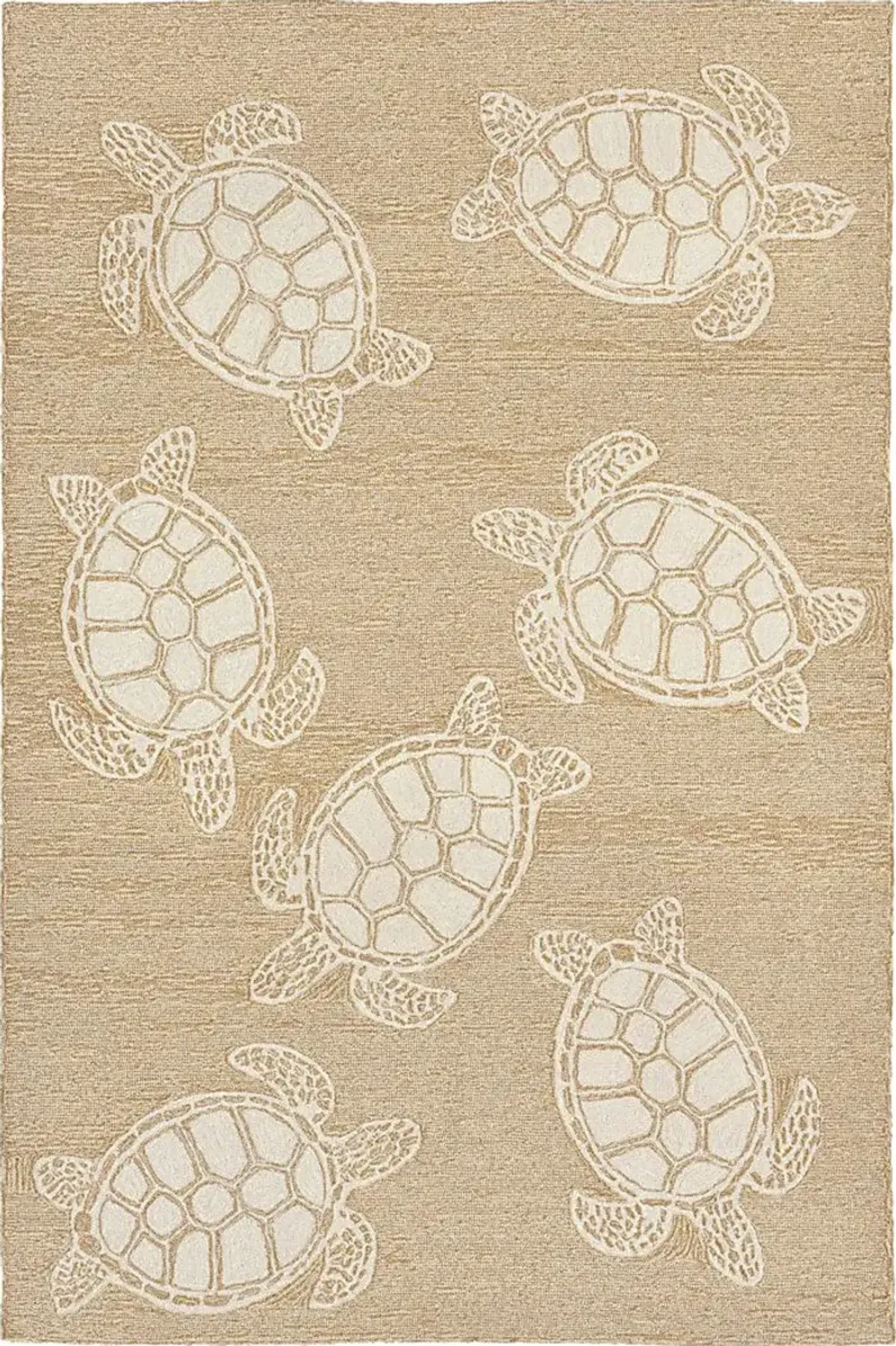 Sea Creature Taupe 7'6 x 9'6 Indoor/Outdoor Rug