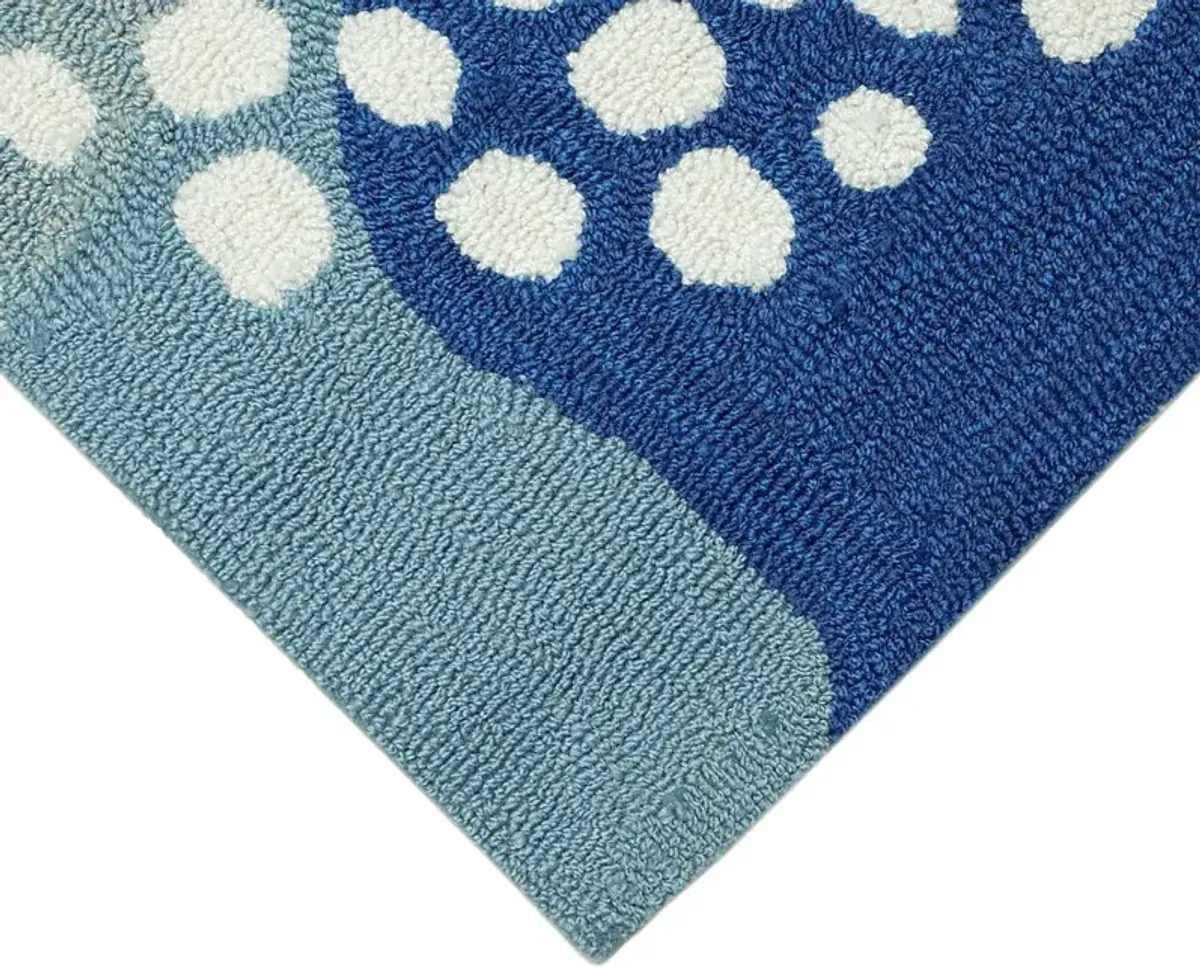 Sea Dance Blue 7'6 x 9'6 Indoor/Outdoor Rug