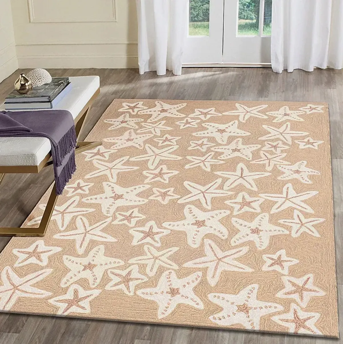 Ocean Gem Taupe 7'6 x 9'6 Indoor/Outdoor Rug