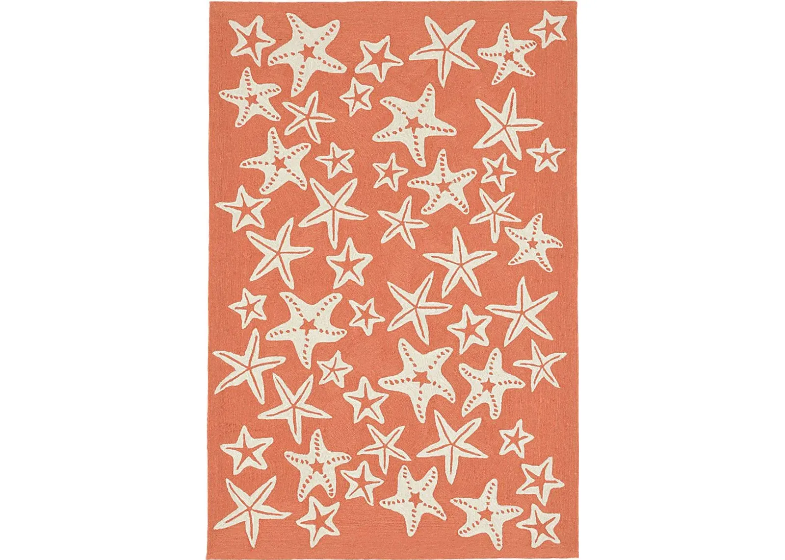 Ocean Gem Orange 5' x 7'6 Indoor/Outdoor Rug