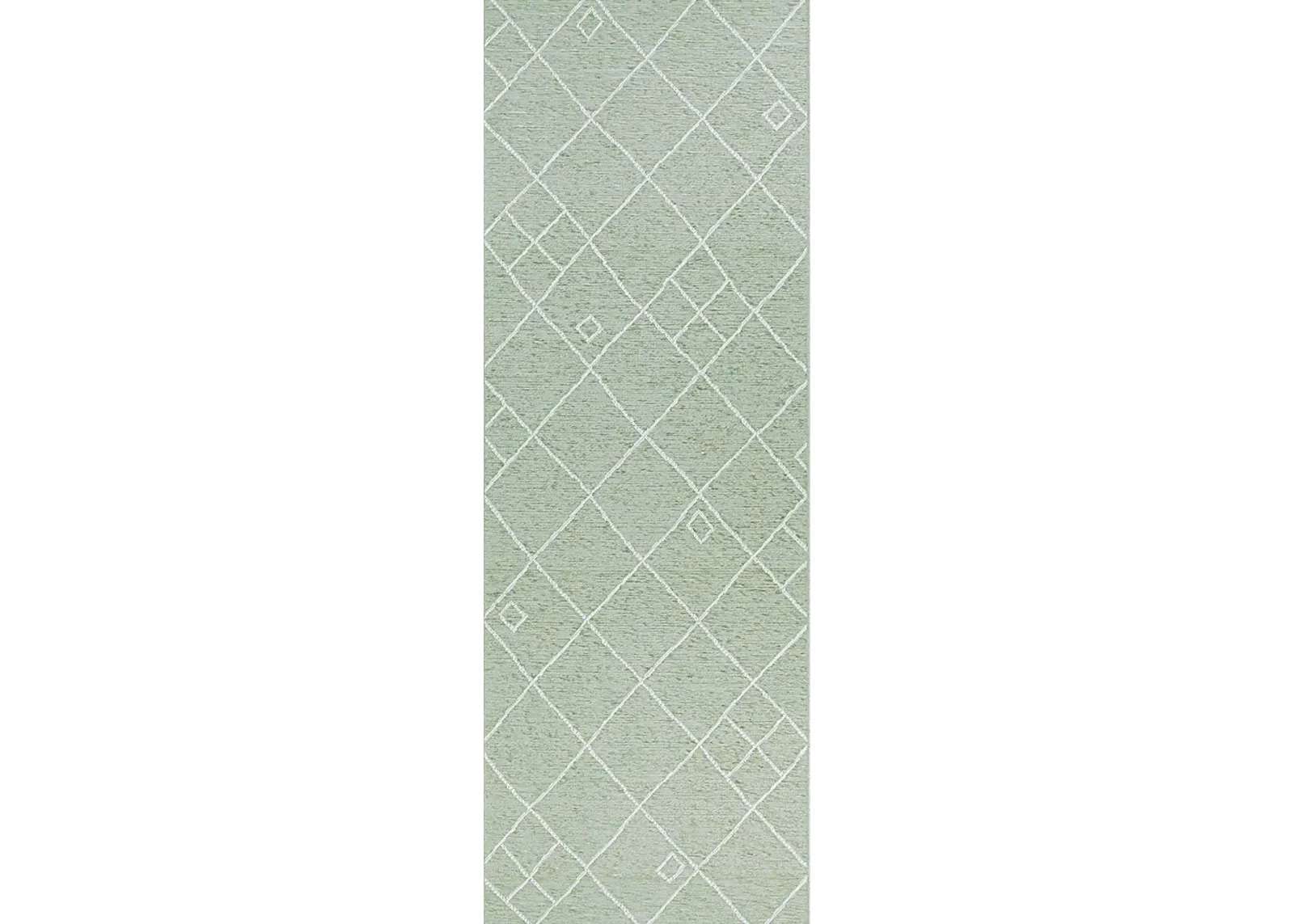 Arvia Green 2'6 x 7'6 Runner Indoor/Outdoor Rug