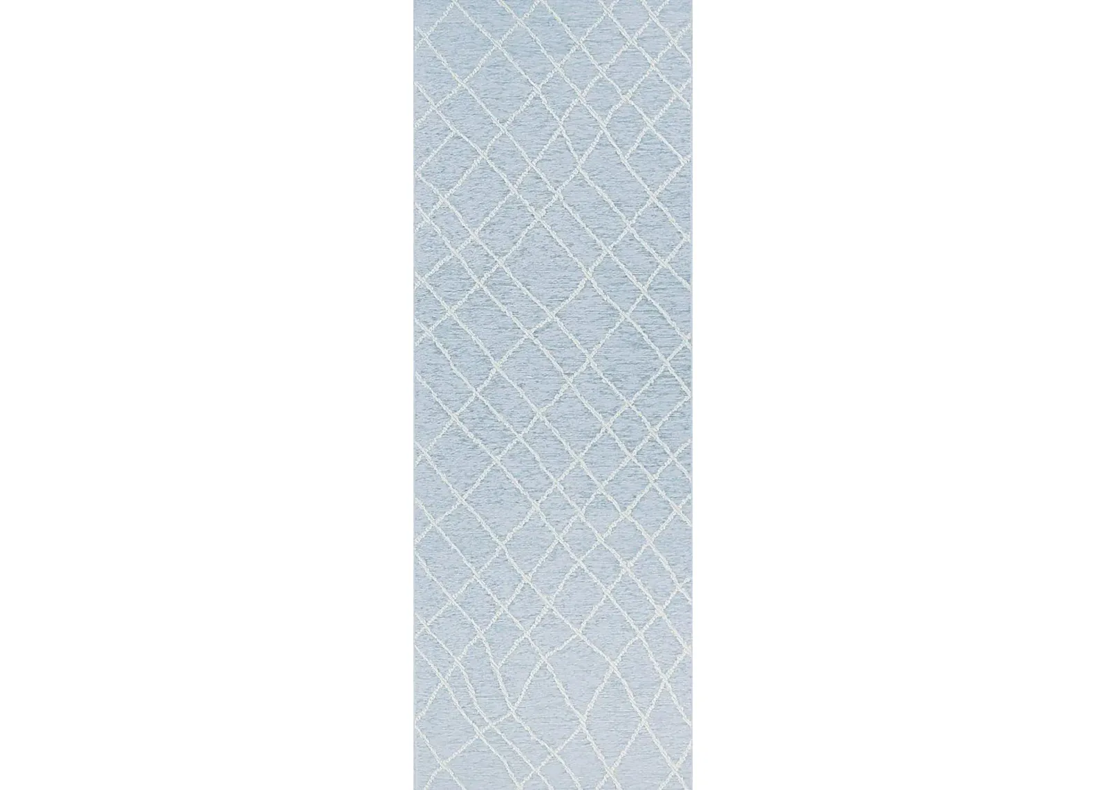 Harlake Blue 2'6 x 7'6 Runner Indoor/Outdoor Rug