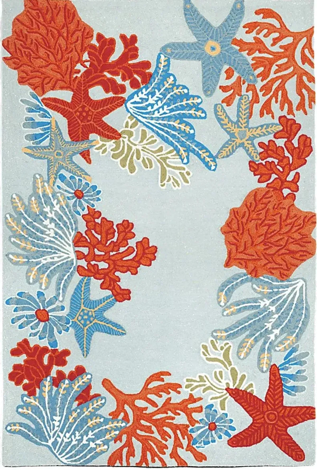 Sea Jewels Blue 8'3 x 11'6 Indoor/Outdoor Rug