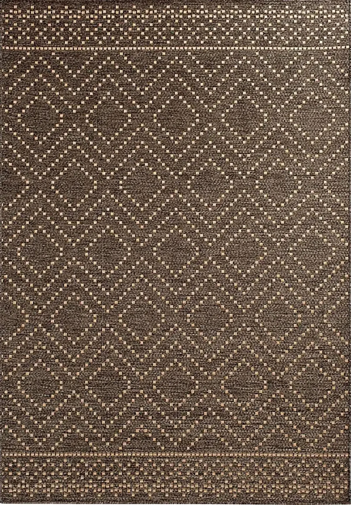 Danyal Brown 6'7 x 9'6 Indoor/Outdoor Rug