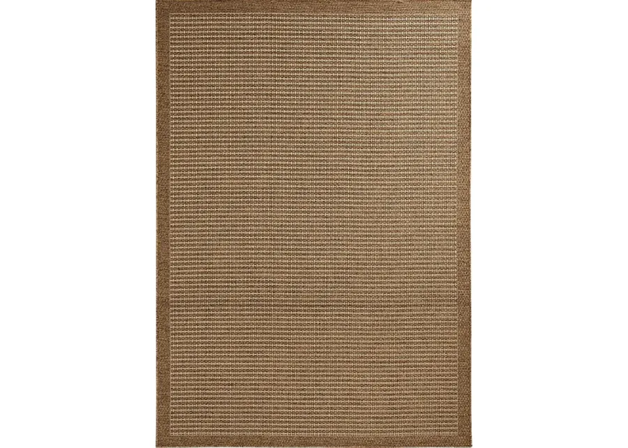 Gasha Tan 7'10 x 9'10 Indoor/Outdoor Rug