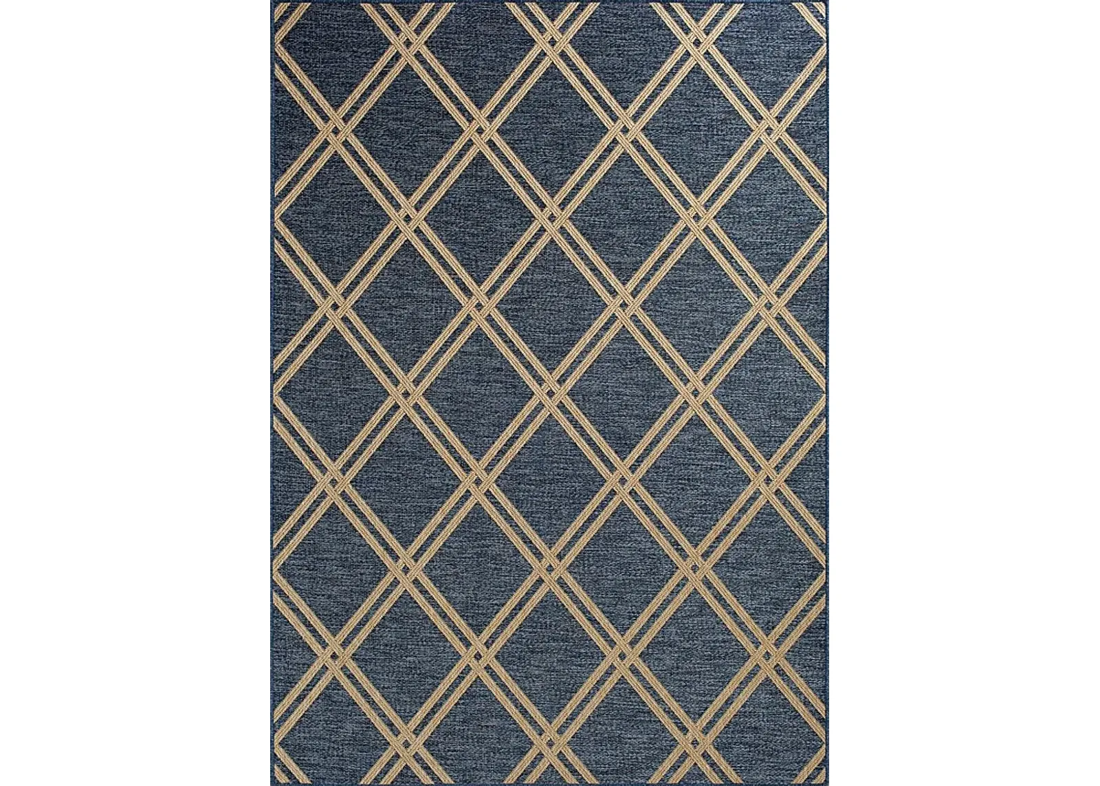 Eristy Blue 6'7 x 9'6 Indoor/Outdoor Rug