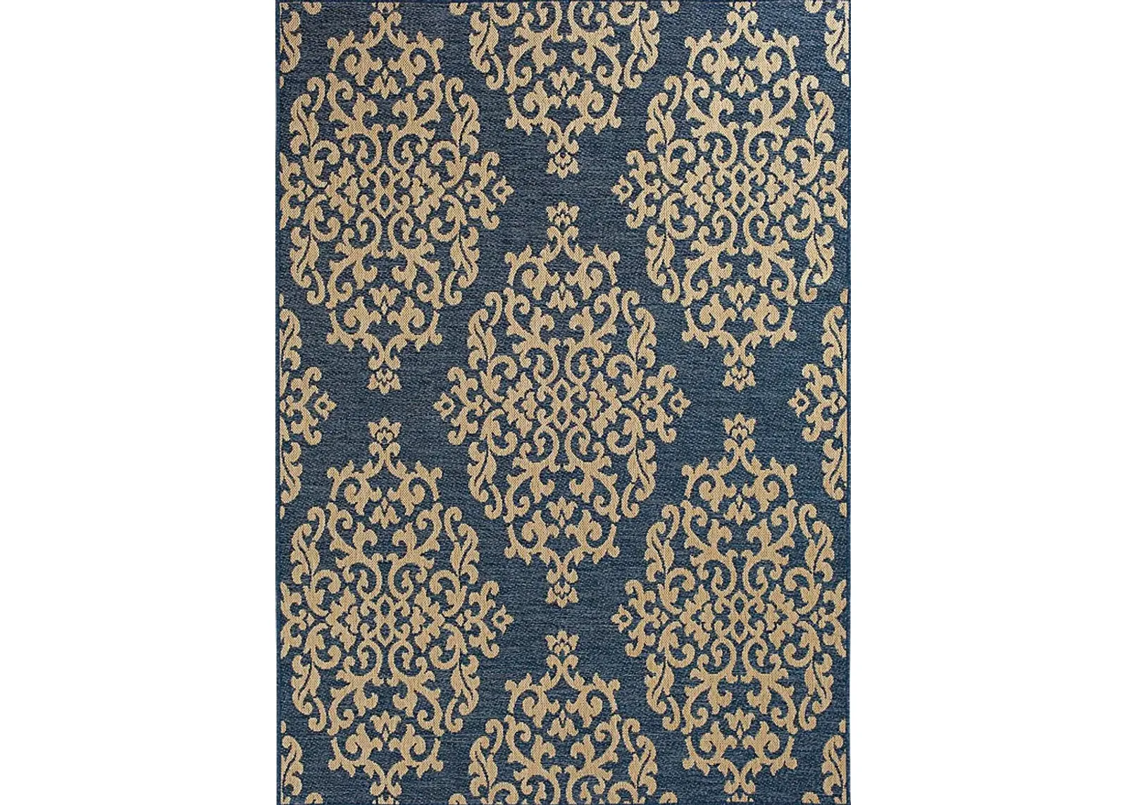 Jimelle Blue 6'7 x 9'6 Indoor/Outdoor Rug