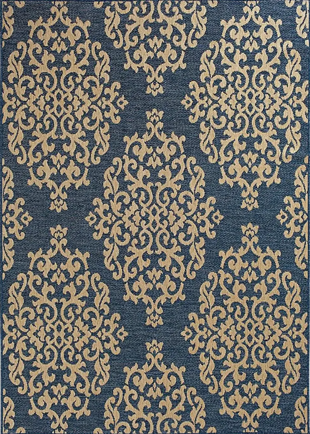 Jimelle Blue 6'7 x 9'6 Indoor/Outdoor Rug