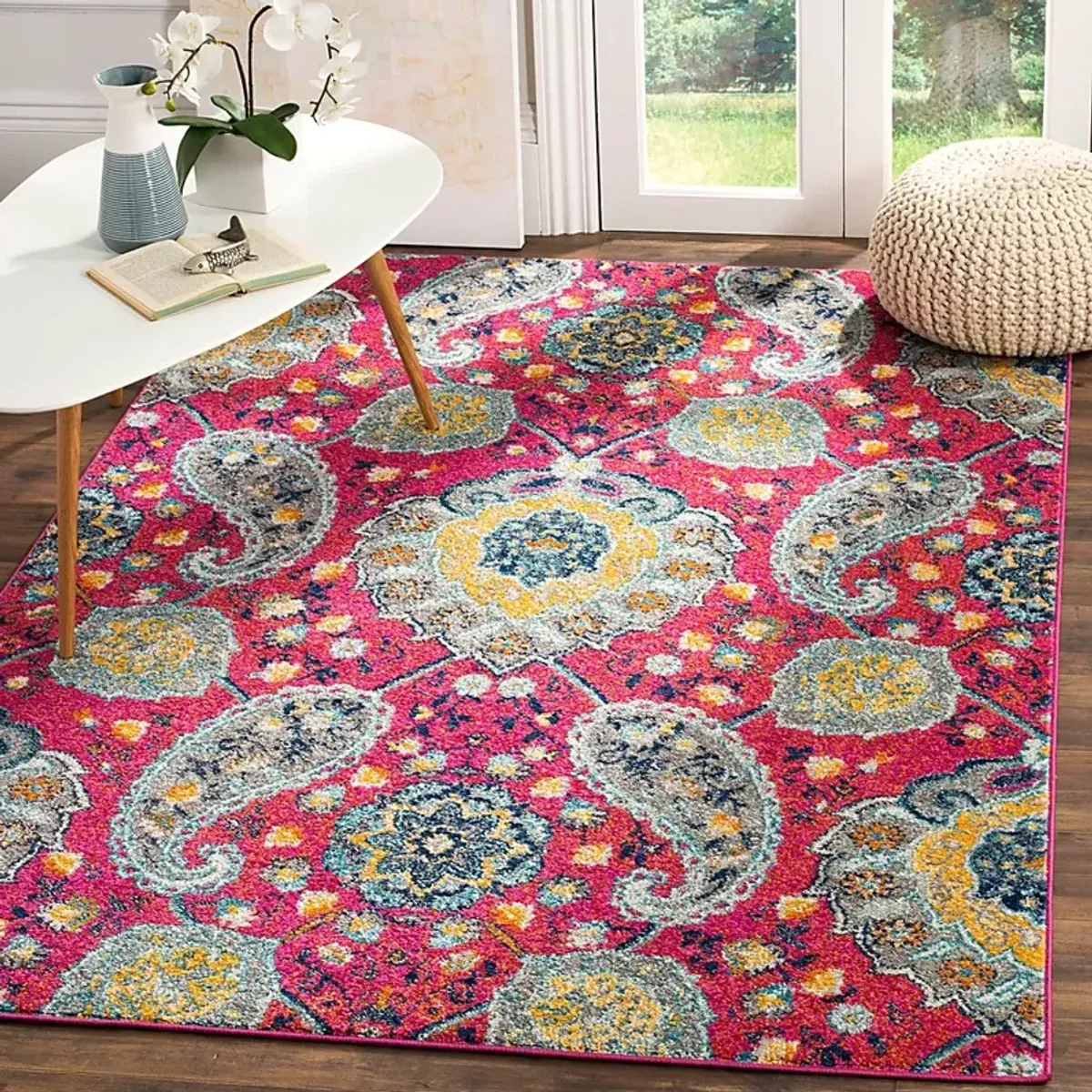 Chancey Park Fuchsia 3' x 5' Rug