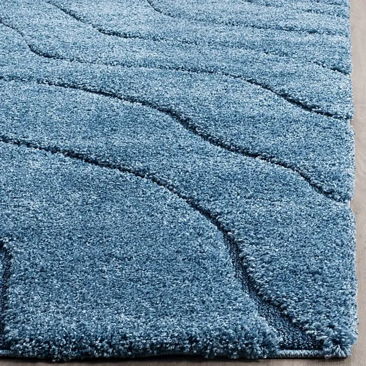 Ocean Gray Blue 6' x 9' Rug